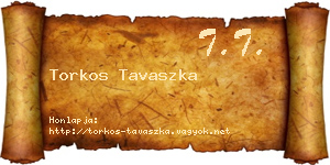 Torkos Tavaszka névjegykártya